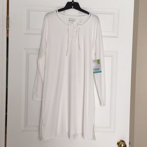 Coolibar UPF 50 Dress / Coverup Size L. White